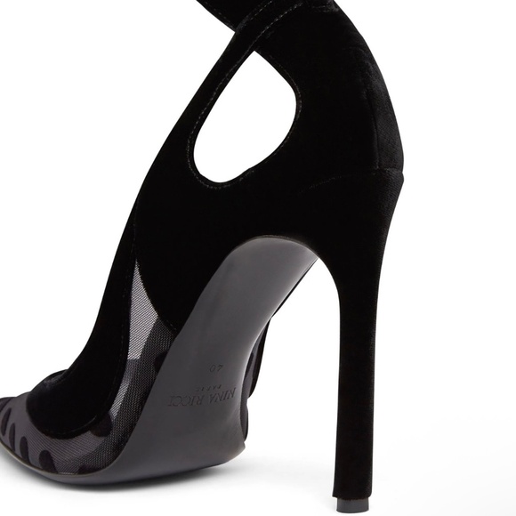 Nina Ricci 105mm polka-dot tulle pumps - Picture 6 of 11